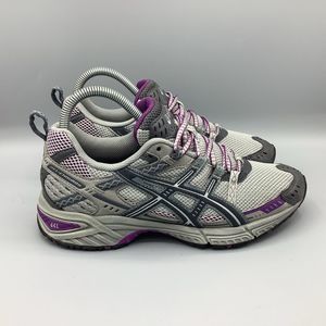 Asics Gel-Enduro 6 Gray Purple Trail Running Shoes (T0F7N) Women's 7
